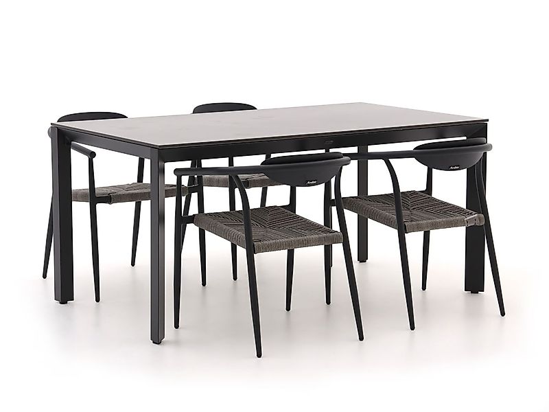 Manifesto Cavone/Sestino 160 cm Gartenmöbel-Set 5-teilig stapelbar günstig online kaufen