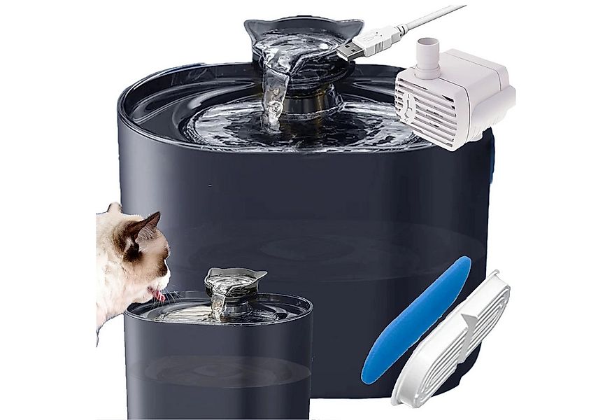 LA CUTE Trinkbrunnen Automatischer Trinkbrunnen für Katzen & Hunde 2,2L Lei günstig online kaufen