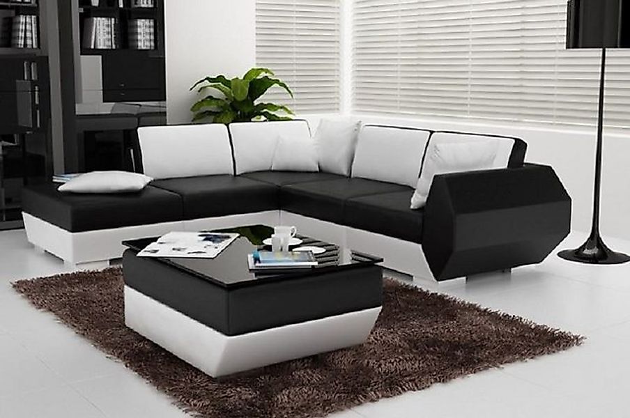 JVmoebel Ecksofa Ecksofa Ledersofa Polster Wohnlandschaft Couch Sofa, Made günstig online kaufen