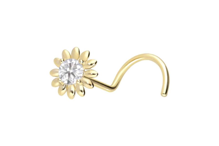 PIERCINGLINE Nasenpiercing 14/18 Karat Gold Nasenstecker günstig online kaufen