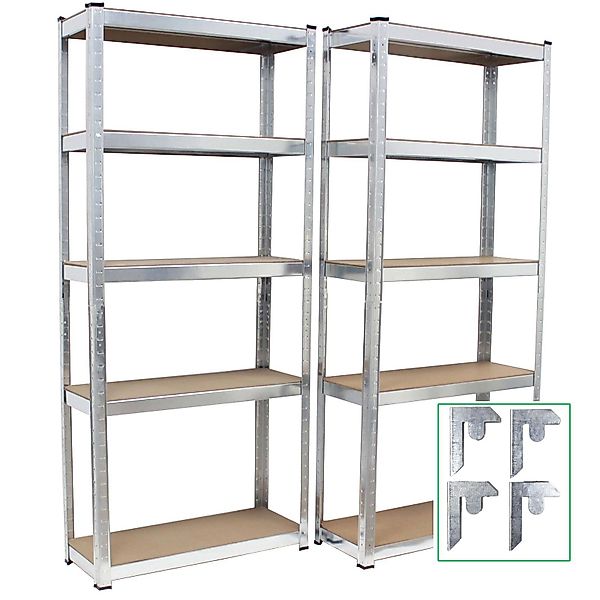 TRUTZHOLM Steckregal Schwerlastregal 170x75x30 cm 2er günstig online kaufen