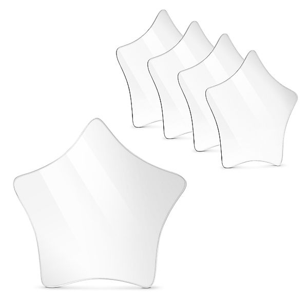 Navaris Wandspiegel 5x selbstklebende Spiegelfolie Sterne günstig online kaufen
