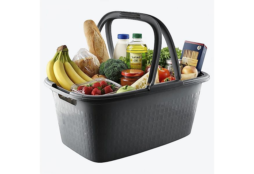 Ebaxx Einkaufskorb 32 Liter Großer Henkel Einkaufs Korb Bügel Plastik Griff günstig online kaufen