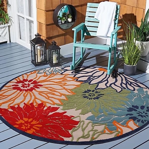 Sanat Teppich »Floral 2 Outdoor«, rund, 6 mm Höhe, In- und Outdoor geeignet günstig online kaufen