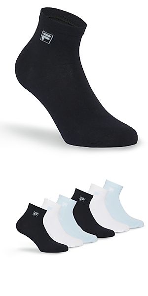 Fila Kurzsocken "UNISEX QUARTER PLAIN SOCKS" 6 Stk. tlg. mit Logo-Schriftzu günstig online kaufen