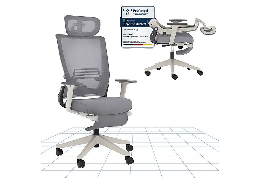 FLEXISPOT Bürostuhl Foldex Ergonomischer Bürostuhl – Ideal für Büro & Mitta günstig online kaufen