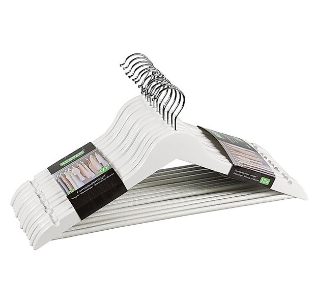 KESPER® Kleiderbügel Formkleiderbügel, 12er Set, FSC, (Set, 12-tlg), mit ru günstig online kaufen