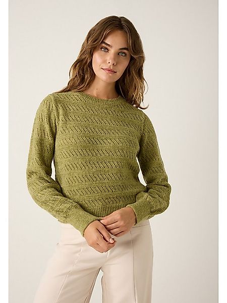 MORE&MORE Rundhalspullover leichter Rundhalspullover Struktur günstig online kaufen