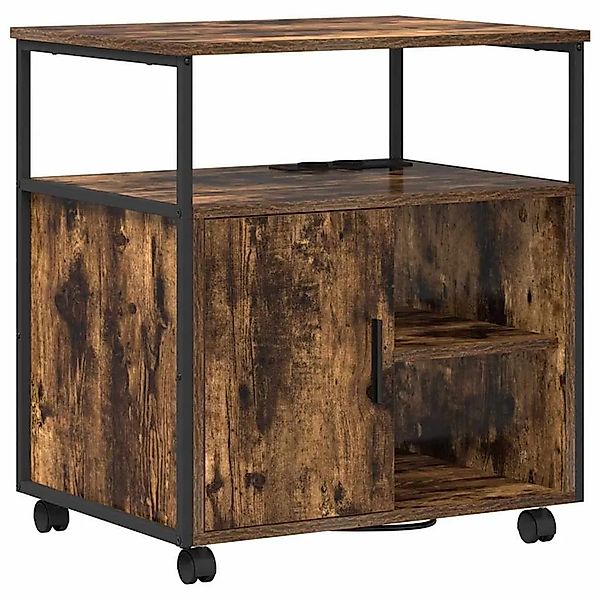 vidaXL Schrank mit Ladestation Geräucherte Eiche 61 x 46 x 67 cm 859832 günstig online kaufen