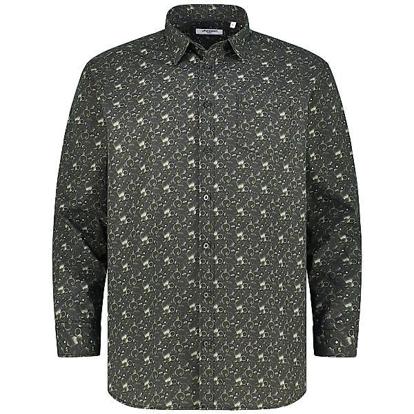 Pfundskerl Freizeithemd mit Allover-Muster Farbe schwarz Größe: 6XL günstig online kaufen