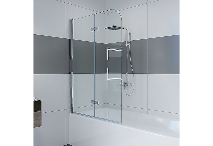 IMPTS Badewannenaufsatz Duschwand für Badewanne Badewannenfaltwand Faltbar günstig online kaufen