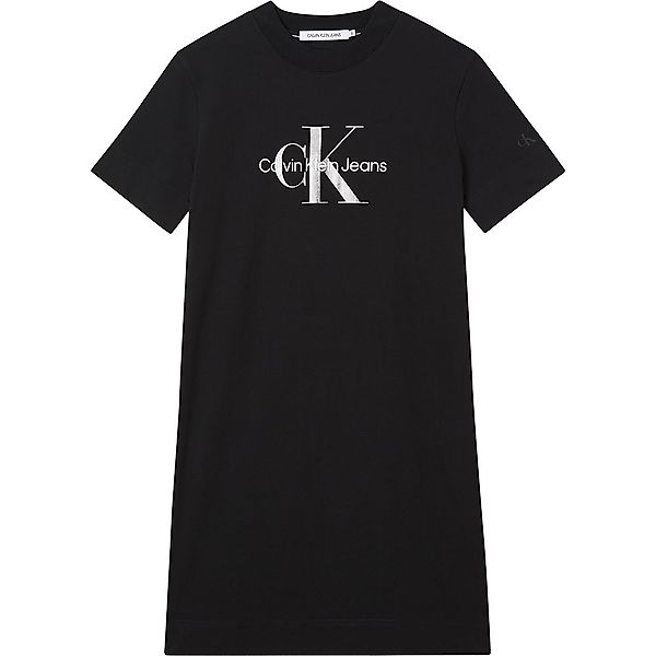 Calvin Klein Jeans Gunmetal Monogram T-shirt-kleid L Ck Black günstig online kaufen