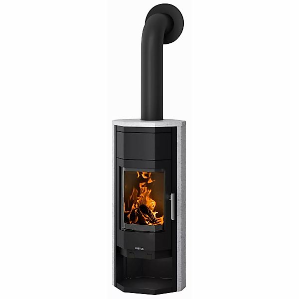Justus Usedom W+ Kaminofen Speckstein Grau 5 kW günstig online kaufen