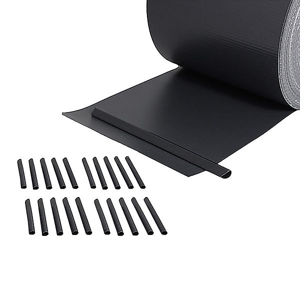 Melko Sichtschutzstreifen Zaunfolie 65M PVC Anthrazit günstig online kaufen