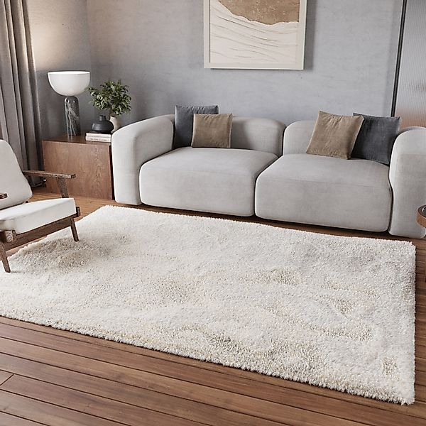 Homie Living Teppich »Parma«, rechteckig, 50 mm Höhe, Hochflor, gewebt, kus günstig online kaufen