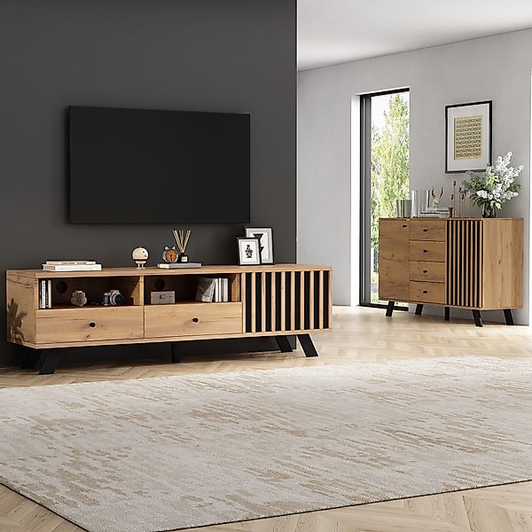 Merax Wohnzimmer-Set, (2-St), Möbel-Set mit Sideboard günstig online kaufen