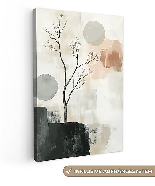 OneMillionCanvasses® Leinwandbild Wabi sabi - Beige - Pflanze, Fotodruck (1 günstig online kaufen
