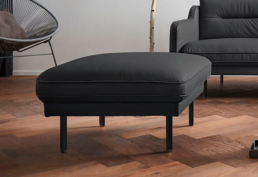 Home affaire Hocker "Nordfyn" edles Design in 3 Bezugsqualitäten, Design by günstig online kaufen