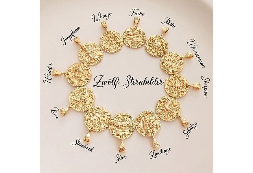 GOLDEN Kette mit Anhänger Personalisierte Halskette Geburtsstein mit Sternz günstig online kaufen