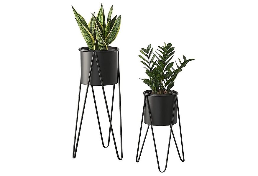 en.casa Blumenständer (Set, 2 St), »Hedera« Pflanzständer im 2er Set Metall günstig online kaufen