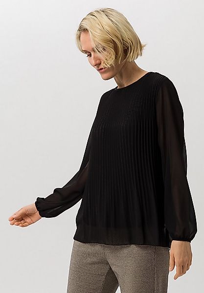 FRANK WALDER Klassische Bluse mit Plissee-Struktur günstig online kaufen