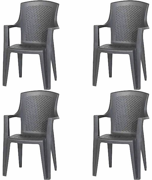 Progarden Gartensessel "Eden, TOPSELLER" Set, 4x Stapelsessel, OTTOs Choice günstig online kaufen