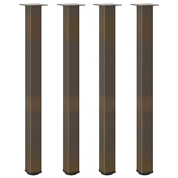 vidaXL Bartischbeine 4 Stk Naturstahl 110-112 cm Stahl 4012483 günstig online kaufen