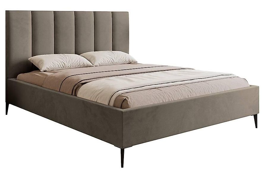 NADUVI Collection | Bettgestell Carolina mit Staufach Samt 180x200 günstig online kaufen