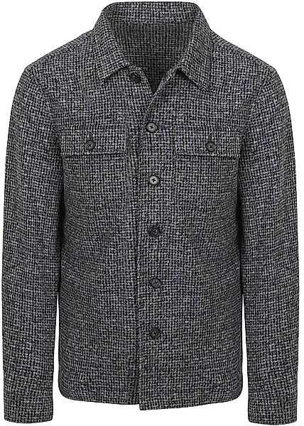 Suitable Overshirt Wool Blend Grau Blau - Größe S günstig online kaufen