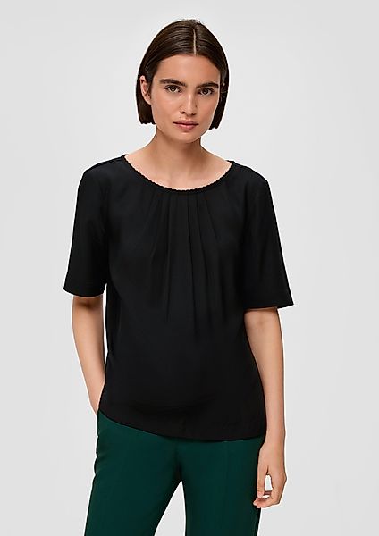 s.Oliver BLACK LABEL Kurzarmbluse Bluse aus günstig online kaufen