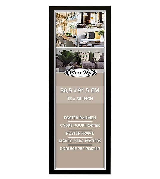Close Up Bilderrahmen Posterrahmen 30,5 x 91,5 cm schwarz günstig online kaufen