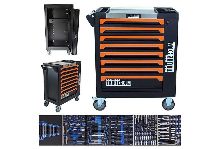 TRUTZHOLM Werkstattwagen 249 tlg. bestückt 97 x 85 x 46 cm Werkzeugorganisa günstig online kaufen