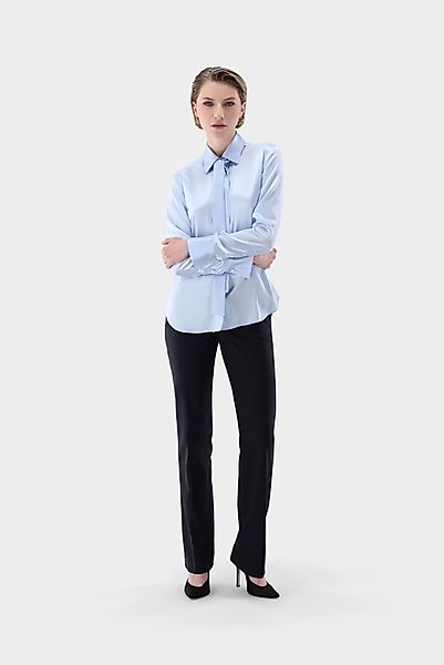 Taillierte Bluse aus Seide mit Stretch günstig online kaufen