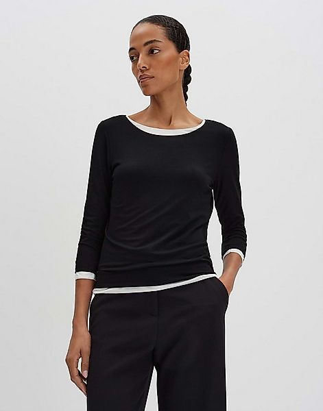 someday 3/4-Arm-Shirt KIROSA Slim aus ECOVERO™ Viskosemix schmale Passform, günstig online kaufen