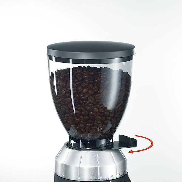 Graef Kaffeemühle »CM 800, silber«, 120 W, Kegelmahlwerk, 350 g Bohnenbehäl günstig online kaufen