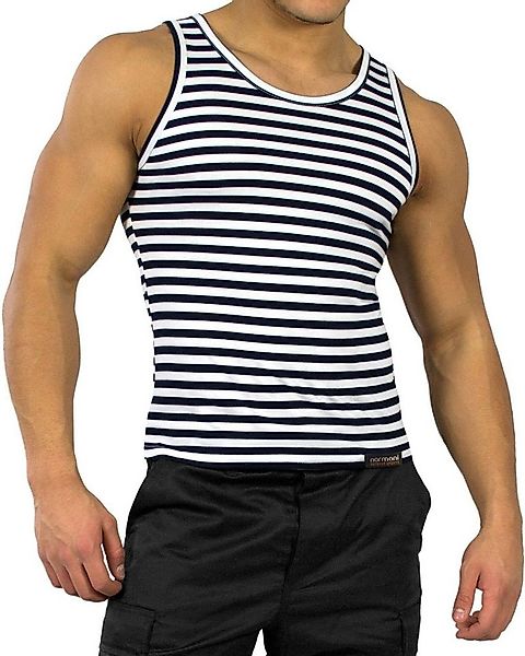 normani Tanktop Marine Tank-Top Wolgadelta Rundhals Sommer Shirt Unterhemd günstig online kaufen
