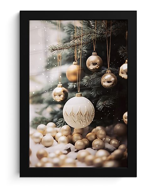 MuchoWow Poster Weihnachtsbaum - Christbaumkugeln - günstig online kaufen