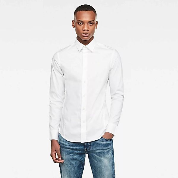 G-star Dressed Super Slim Langarm Hemd XS White günstig online kaufen