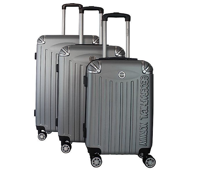 Geographical Norway Kofferset Robuste Rollkoffer Softless, 4 Rollen, (3 tlg günstig online kaufen