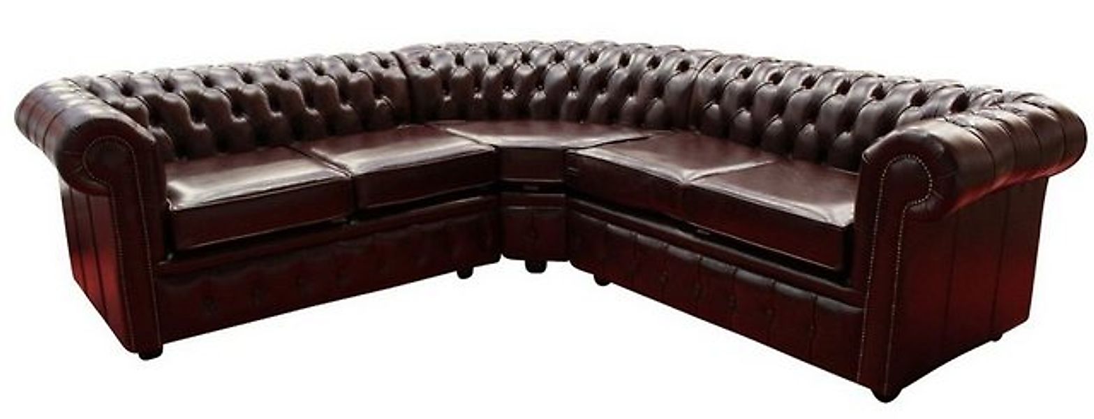 JVmoebel Ecksofa Hochwertige Chesterfield Leder Sofa Couch Polster Eck Garn günstig online kaufen