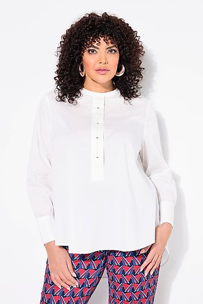 Ulla Popken Tunika Tunika Zierriegel A-Linie günstig online kaufen