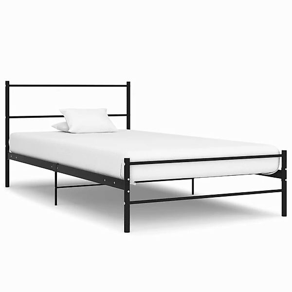 Bettgestell Schwarz Metall 90×200 Cm günstig online kaufen