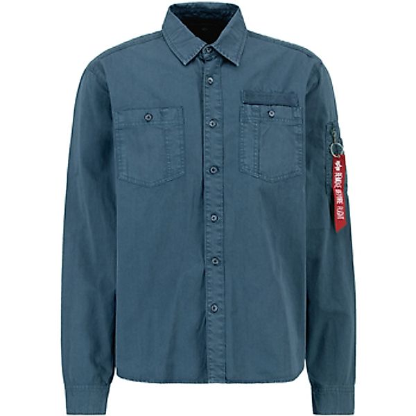 Alpha Industries  T-Shirts & Poloshirts Air Force EMB Shirt - vintage marin günstig online kaufen