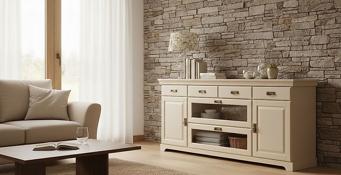 OTTO home Sideboard Rügen, Kommode aus massiver Kiefer, FSC®, Breite 145 od günstig online kaufen