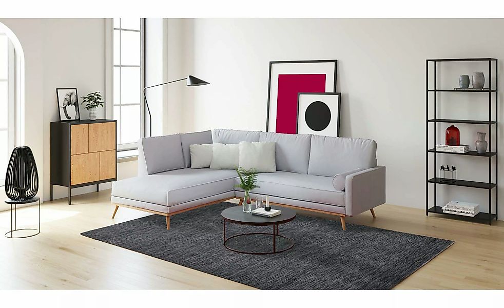 THEKO Wollteppich »Holi«, rechteckig, 13 mm Höhe, Uni-Farben, leicht melier günstig online kaufen