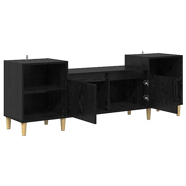 vidaXL TV-Schrank Schwarz Eichen-Optik 160 x 35 x 55 cm Holzwerkstoff 88102 günstig online kaufen
