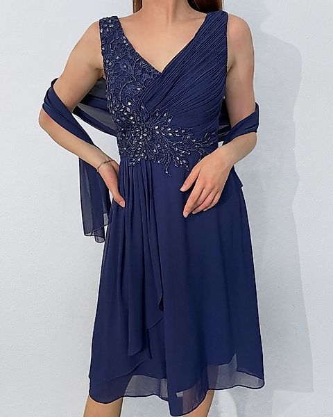 ITALY VIBES Midikleid ROMANA - Abendkleid - Kleid mit Strass - Stola günstig online kaufen