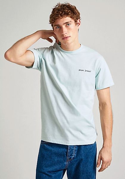 Pepe Jeans Kurzarmshirt, mit Logo-Schriftzug auf der Vorder- und Rückseite günstig online kaufen