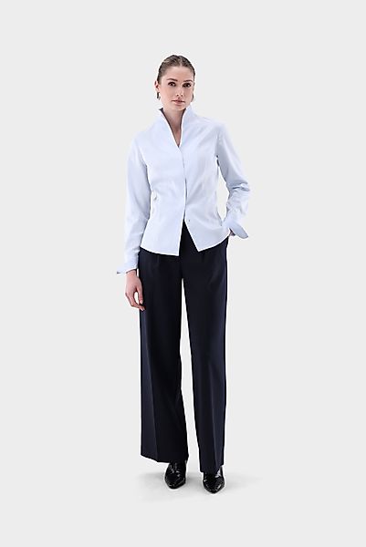 Twill Kelchkragenbluse günstig online kaufen