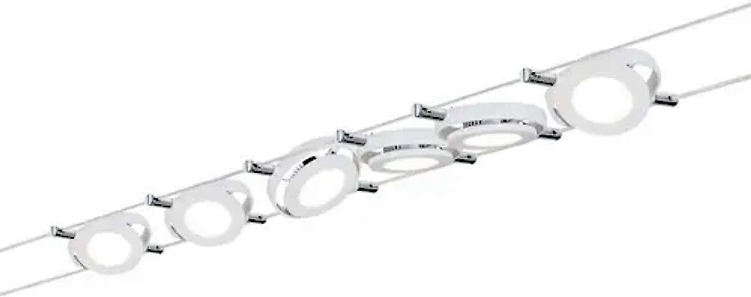 Paulmann LED Deckenleuchte, 6 flammig, Wohnzimmerlampe LED 6x4W RoundMac 23 günstig online kaufen